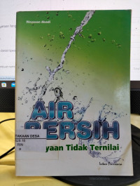 Image of AIR BERSIH KEKAYAAN TIDAK TERNILAI